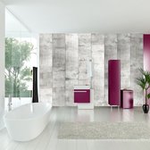 Fotobehangkoning - Behang - Vliesbehang - Fotobehang Betontegels - Beton - Tegel - Concrete mosaic - 350 x 245 cm
