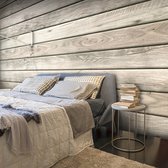 Fotobehangkoning - Behang - Vliesbehang - Fotobehang Houten Planken - Rustic Atmosphere  - 250 x 175 cm
