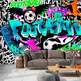 Fotobehangkoning - Behang - Vliesbehang - Fotobehang Graffiti Muurschildering - Straatkunst - Sports Graffiti - 300 x 210 cm
