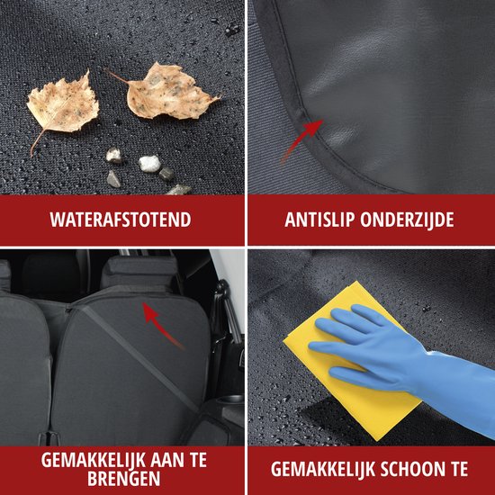 Hondendeken voor de achterbank, waterafstotende hondendeken voor auto
