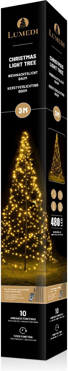 EAMBRITE Witte Kerst Twig Bomen Set van 6FT, 5FT Berkenboom met Warm Wit LEDs Timer Mains Aangedreven met Waterdichte Adapter voor Outdoor en Indoor Kerstdecoraties