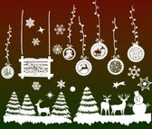 Kerst Raamstickers Set - Kerst stickers - Nieuwjaar Stickers - Kerstboom - Oud en Nieuw