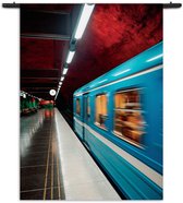 Mezo Wandkleed Metro Stockholm Rechthoek Verticaal XXXL (260 X 210 CM) - Wandkleden - Met roedes