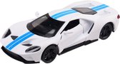 Ford GT (Wit) (10 cm) 1/43 Absolute Motors Supercars {Modelauto - Schaalmodel - Miniatuurauto - Speelgoed}