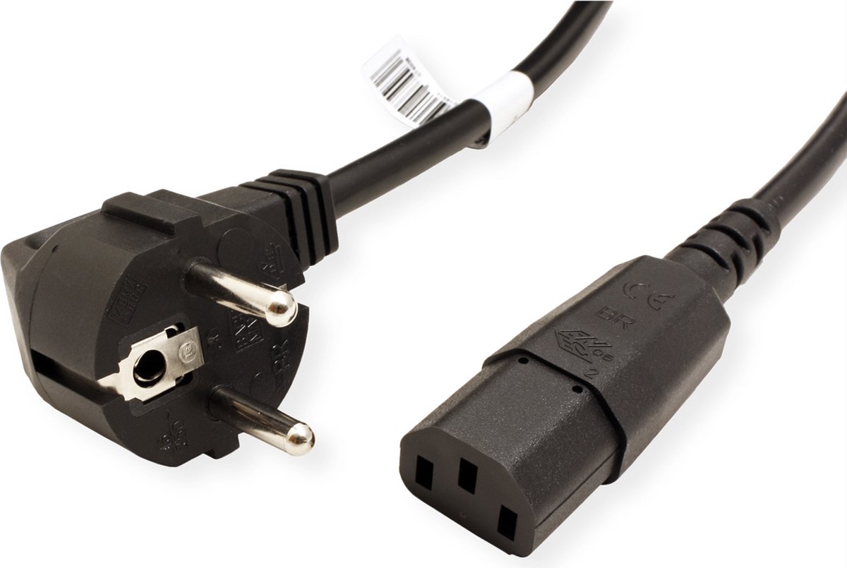 Bachmann 3561722 Apparaat (koud) Aansluitkabel Zwart