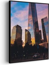 Akoestisch Schilderij One World Trade Center New York Rechthoek Verticaal Pro M (60 X 85 CM) - Akoestisch paneel - Akoestische Panelen - Akoestische wanddecoratie - Akoestisch wandpaneel