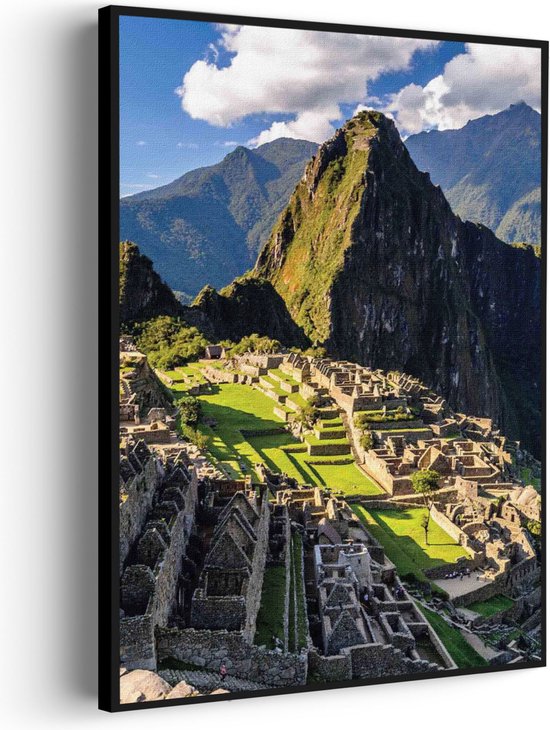 Akoestisch Schilderij Machu Picchu Rechthoek Verticaal Pro M (60 X 85 CM) - Akoestisch paneel - Akoestische Panelen - Akoestische wanddecoratie - Akoestisch wandpaneel