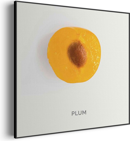 Akoestisch Schilderij Plum Pruim Oranje Vierkant Basic S (50 X 50 CM) - Akoestisch paneel - Akoestische Panelen - Akoestische wanddecoratie - Akoestisch wandpaneel