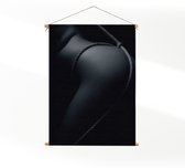 Textielposter Vrouw Met Sexy Touw XL (125 X 90 CM) - Wandkleed - Wanddoek - Wanddecoratie