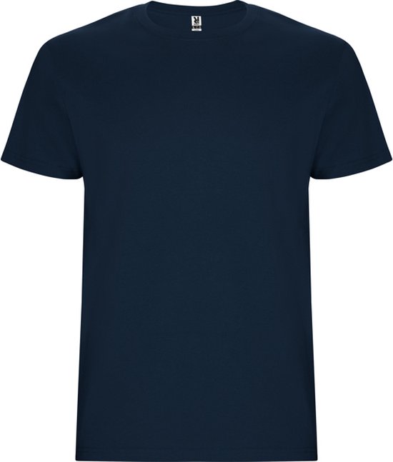 5 Pack T-shirt's unisex met korte mouwen 'Stafford' Donkerblauw - S