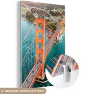 MuchoWow® Glasschilderij - San Francisco - Brug - Amerika - 60x90 cm - Acrylglas Schilderijen - Foto op Glas