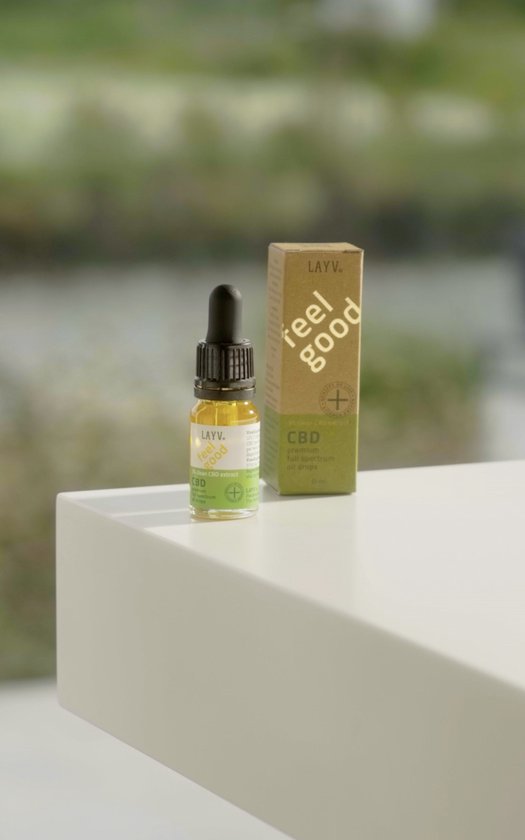 LAYV® CBD Olie 3% [300 mg] Full Spectrum Druppels - Natuurlijk Extract met Terpenen - Milde Smaak - Vegan - Hennep Olie