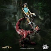 Tomb Raider Mini Epics Figurine Vinyl Lara Croft & Raptor 24 cm