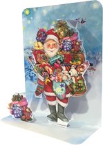 Gifts Pop-up Small 3D Christmas Card 2x