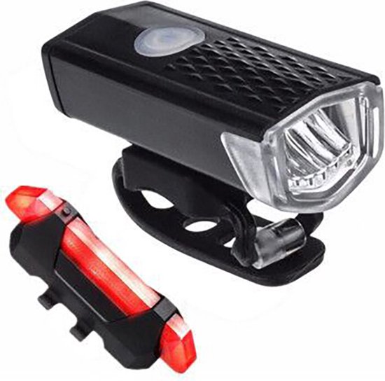 Pro Sport Lights LED Fietsverlichting Set - Voorlicht en Achterlicht - USB Oplaadbaar - 300 & 20 Lumen — afbeelding 4