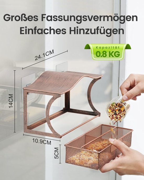 HUANR 2 stuks vogelvoederhuisje voor ramen, zuignappen, vogelhuis, raam