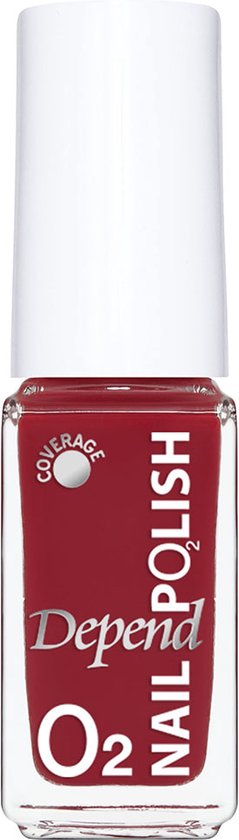 DependCosmetics|O2|Nailpolish|Nagellak|Kersenrood|742|5ML|