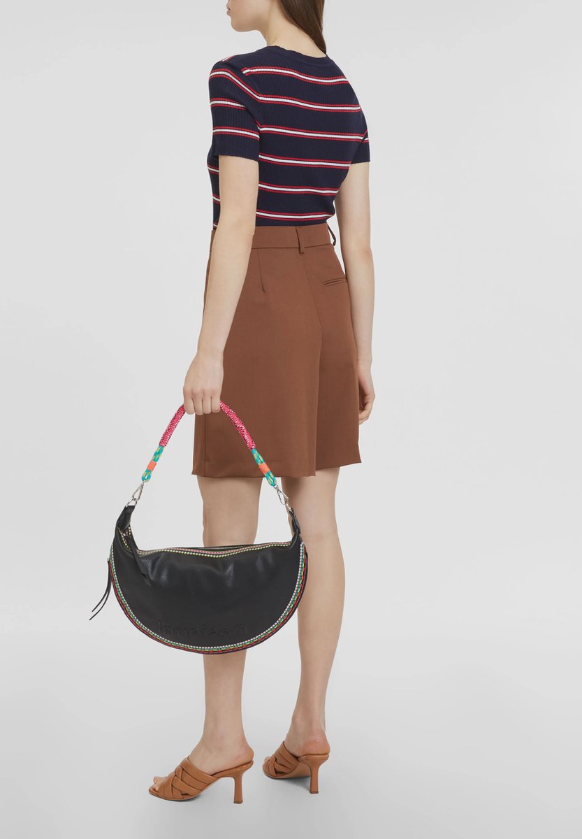 Desigual bolso de bandolera Raven Kuwait Shoulder Bag Black Desigual bolso de bandolera Raven Kuwait Shoulder Bag Black