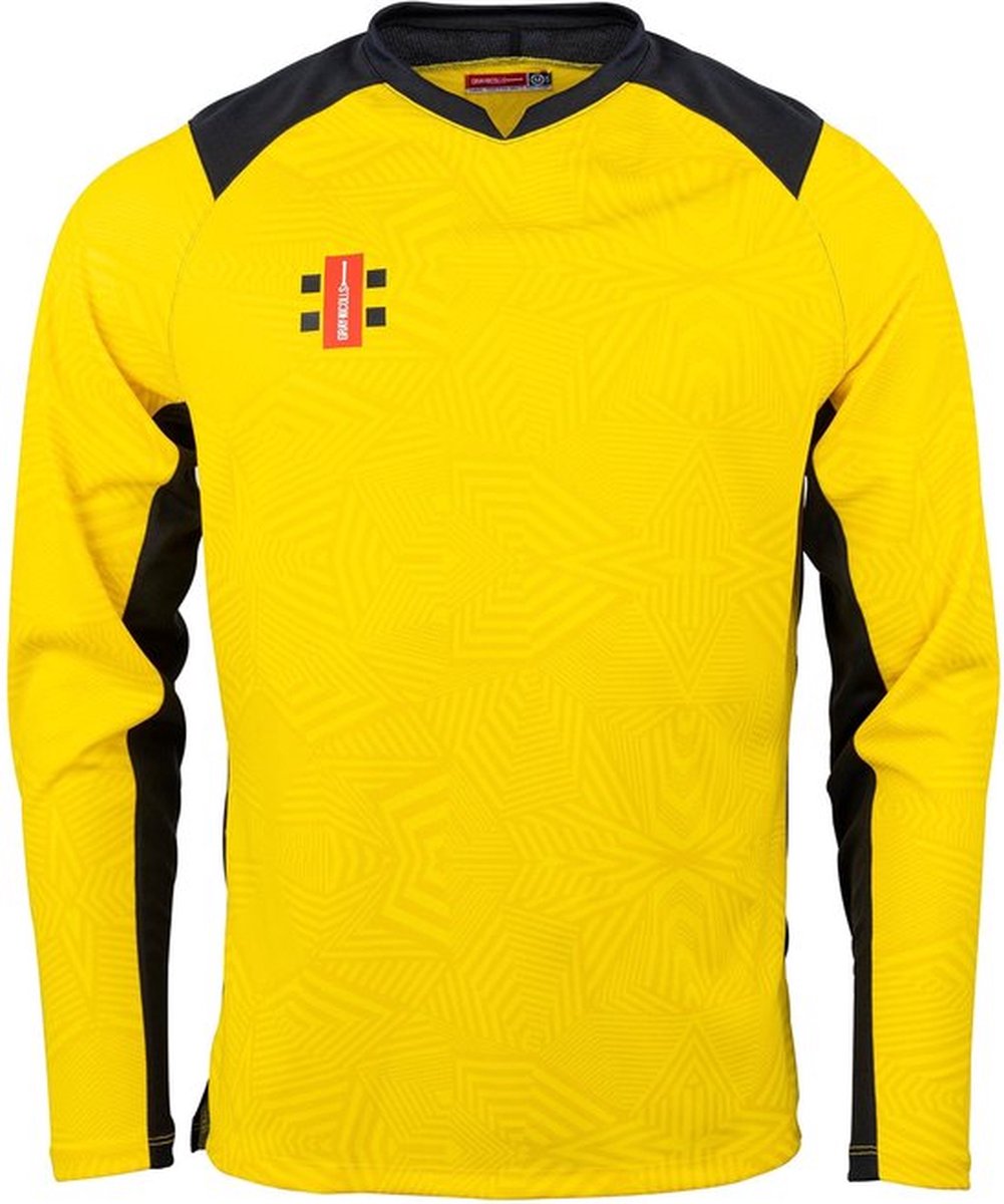 Gray-Nicolls Cricket SHIRT PRO T20 L/S YW/BK 7-8 7 - 8 Yrs - Geel / Zwart