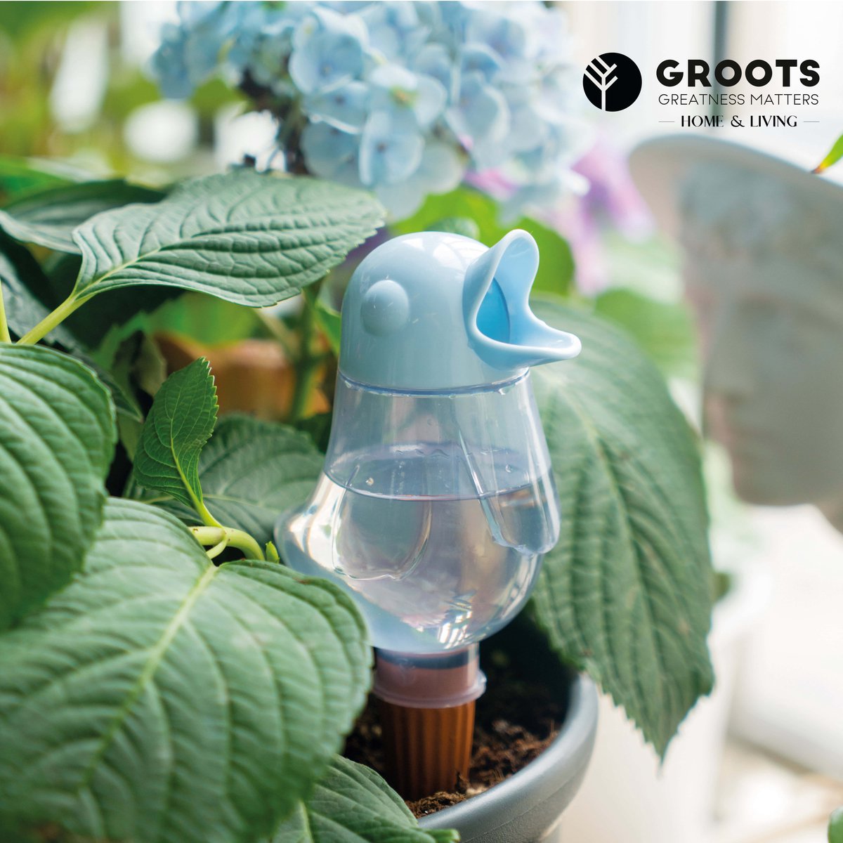 Groots Waterdruppelaar Vogel - Waterdruppelaar voor Planten - Terracotta thumbnail 6
