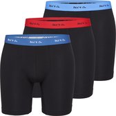 Phil & Co Boxers Homme Avec Jambes Longues Boxer 3-Pack Zwart - Taille XXL