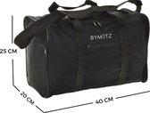 Bagage à main Ryanair 40x25x20 - Avec Smart Sleeve pour Valise - Noir Onix