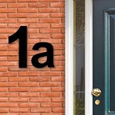 Huisnummer Acryl zwart, letter a, Hoogte 12cm - Huisnummers - Huisnummer zwart - Huisnummer modern - Gratis verzending!