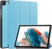 Tri-Fold Book Case met Wake/Sleep - Geschikt voor Samsung Galaxy Tab A9 Hoesje - Lichtblauw