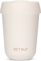 Retulp Travel Mug - Koffiebeker to go - 275 ml - Koffiemok - Chalk White