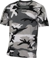 MFH US T-shirt "Streetstyle" - Outdoorshirt - Urban camouflage - 145 g/m² - MAAT XXL