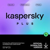 Kaspersky Plus Benelux Edition - 3 Accounts - 5 Apparaten - 1 Jaar - PC/Mac