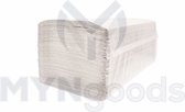 Handdoekpapier 25x23cm doos 5000stuks Z-vouw dispenser universeel van Myngoods, papieren handdoekjes, tissuepapier,handdoek, hygienisch
