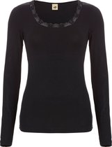 thermo shirt long sleeve met kant zwart voor Dames | Maat L