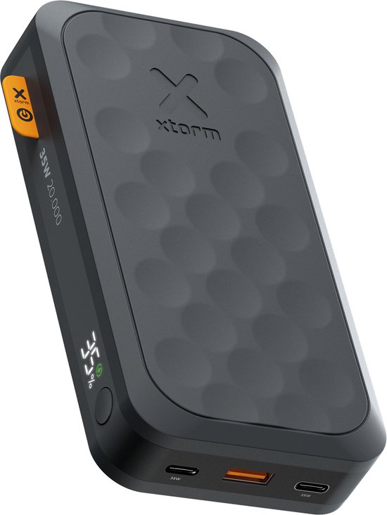 Xtorm Fuel Series 5 35W Powerbank 20000 mAh - 2 x USB-C PD / 1 x USB-A - GRS Materiaal - Airport Proof - Zwart