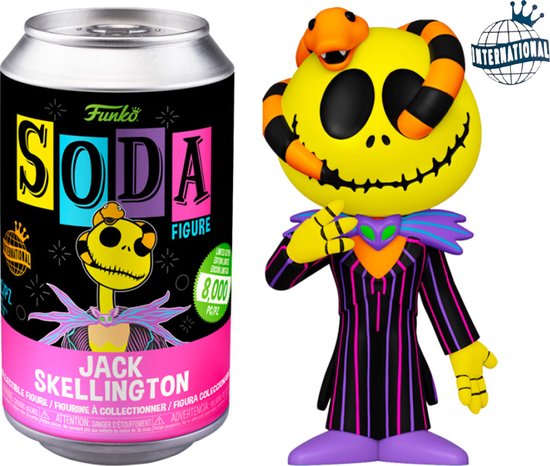 Funko Soda: Nightmare Before Christmas Jack Skellington 11cm Figure in a Tin : Funko