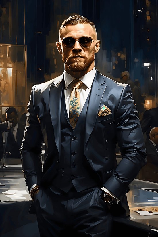 Conor McGregor Poster | UFC | Portret McGregor Poster | MMA | 61x91cm | Wanddecoratie | Muurposter | MT | Geschikt om in te lijsten