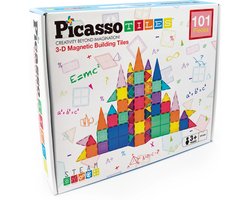 foto van Picassotiles - Magnetic tiles set - 101 delig