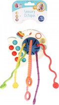 Baby Speelgoed - Montessori – Bam Bam - Sensorisch Speelgoed – Inktvis - Octopus - Ontwikkeling - Fijne Motoriek - 0-24 Maanden - Hoogwaardige kwaliteit - Pull String Toy - Trektouw – Bijtring – Creatief