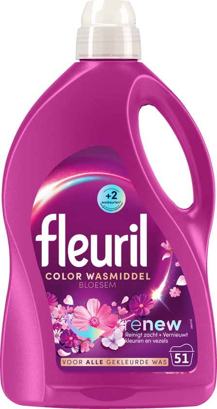 Fleuril Renew Bloesem - Détergent liquide - Pack économique - 51 lavages