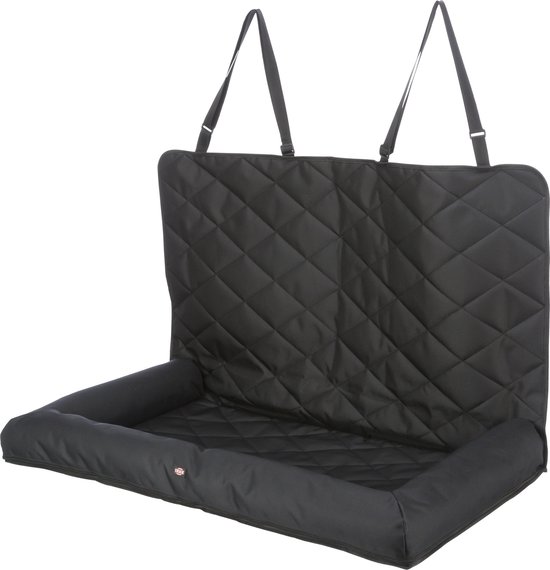 Trixie - Hondenkussen Voor Autostoel - Dubbel - Zwart - 95X50X10 cm