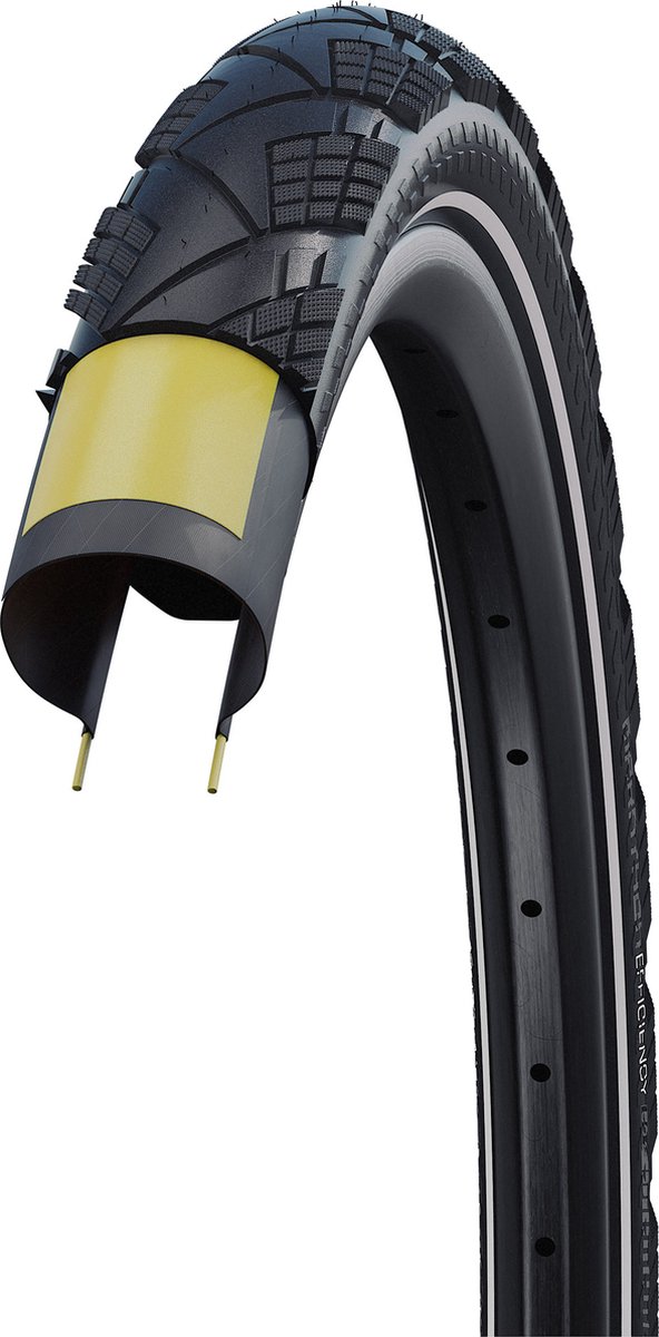 BUB Schwalbe 28-2.15 (55-622) Marathon Efficiency Evo zw v R van Schwalbe — afbeelding 3