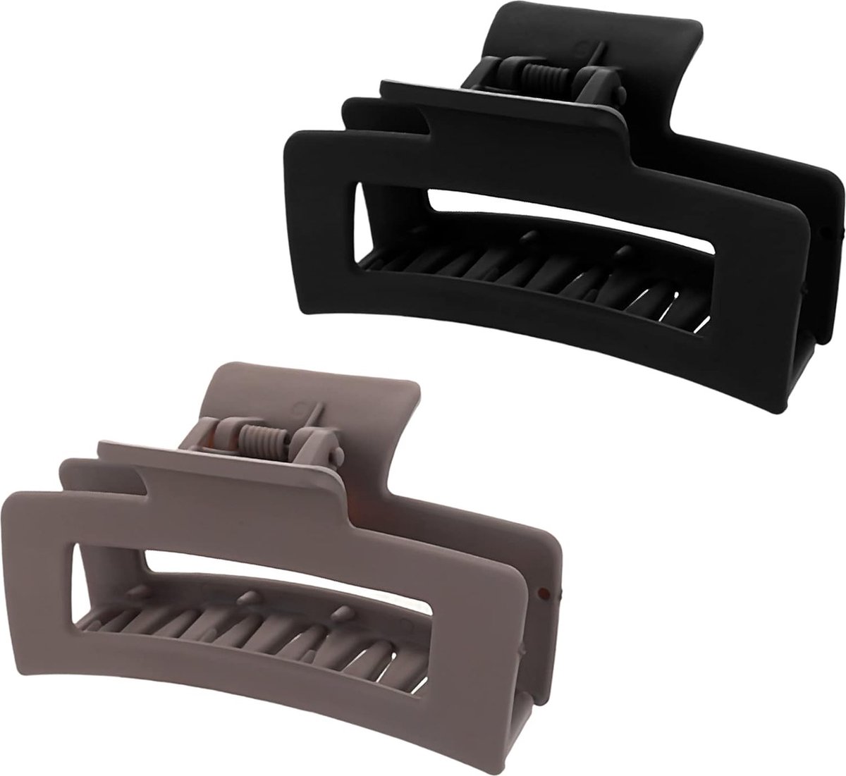 2 stuks vierkante haarclips 9 cm mat en antislip modieus sterk haaraccessoires voor dames en meisjes dik en dun haar