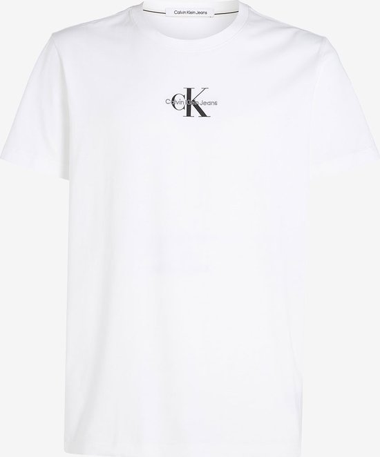 Calvin Klein - T-shirt - Manches courtes - Coupe Regular - Wit - Taille M