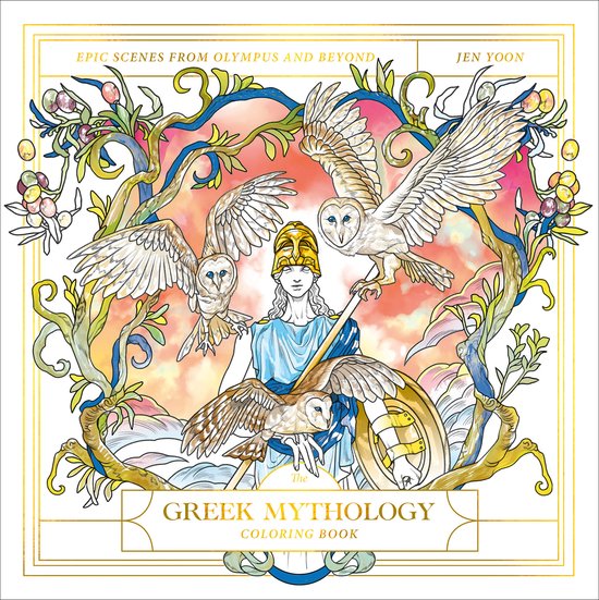 The Greek Mythology Coloring Book - cover
