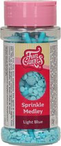 FunCakes Sprinkles Taartdecoratie - Sprinkle Medley - Lichtblauw - 70g