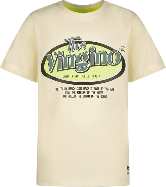 Vingino T-shirt Hebor Jongens T-shirt - Arctic white - Maat 176