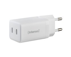 (Intenso) W40CC 40W USB-C GaN lichtnetadapter - 2x USB-C - GaN - wit (7804012)