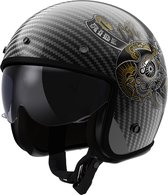 LS2 Helm Bob II Custom OF601 zwart maat XL