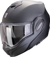 Scorpion EXO-TECH EVO PRO SOLID Matt Pearl Black - Maat S - Integraal helm - Scooter helm - Motorhelm - Zwart