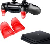 Gadgetpoint | Gaming Triggers | Trigger Stops Buttons | R2 - L2 | Accessoires geschikt voor Playstation 4 - PS4 | Rood | Vaderdag Cadeau